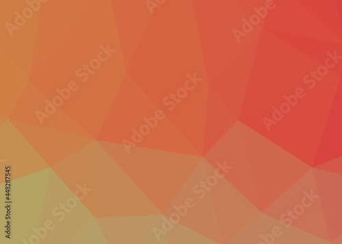 Abstract color Low-Polygones Generative Art background illustration