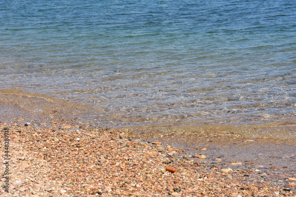 Transparent sea at Puta Zeza beach in Athens Greece Transparent sea at Puta Zeza beach in Athens Greece