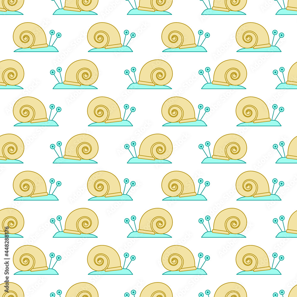 Cartoon snail pattern