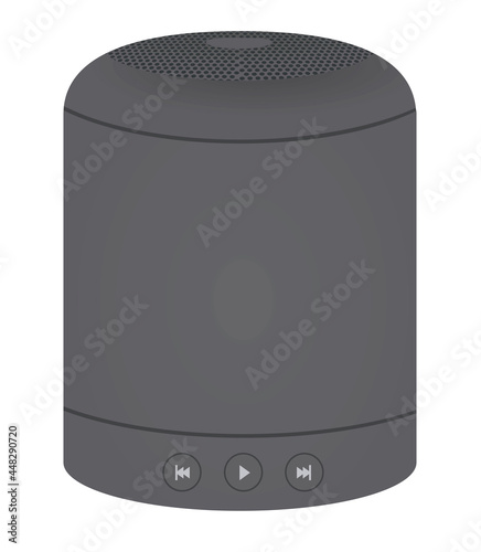 Bluetooth wireless speaker. vector illustration