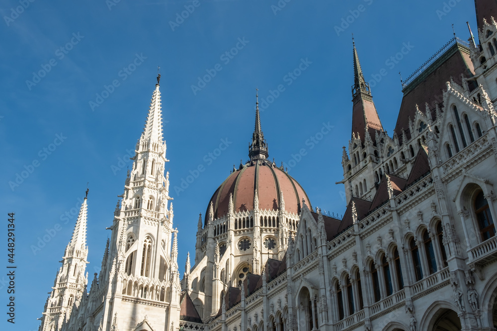 View of Budapest parliament in Budapest, Hungary View of Budapest parliament in Budapest, Hungary