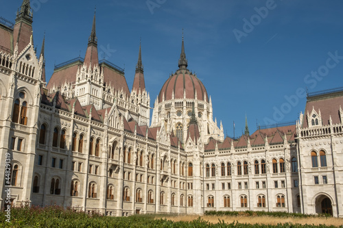 View of Budapest parliament in Budapest, Hungary