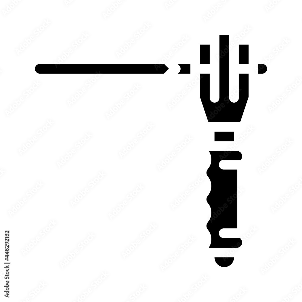 holder for electrodes glyph icon vector. holder for electrodes sign. isolated contour symbol black illustration holder for electrodes glyph icon vector. holder for electrodes sign. isolated contour symbol black illustration