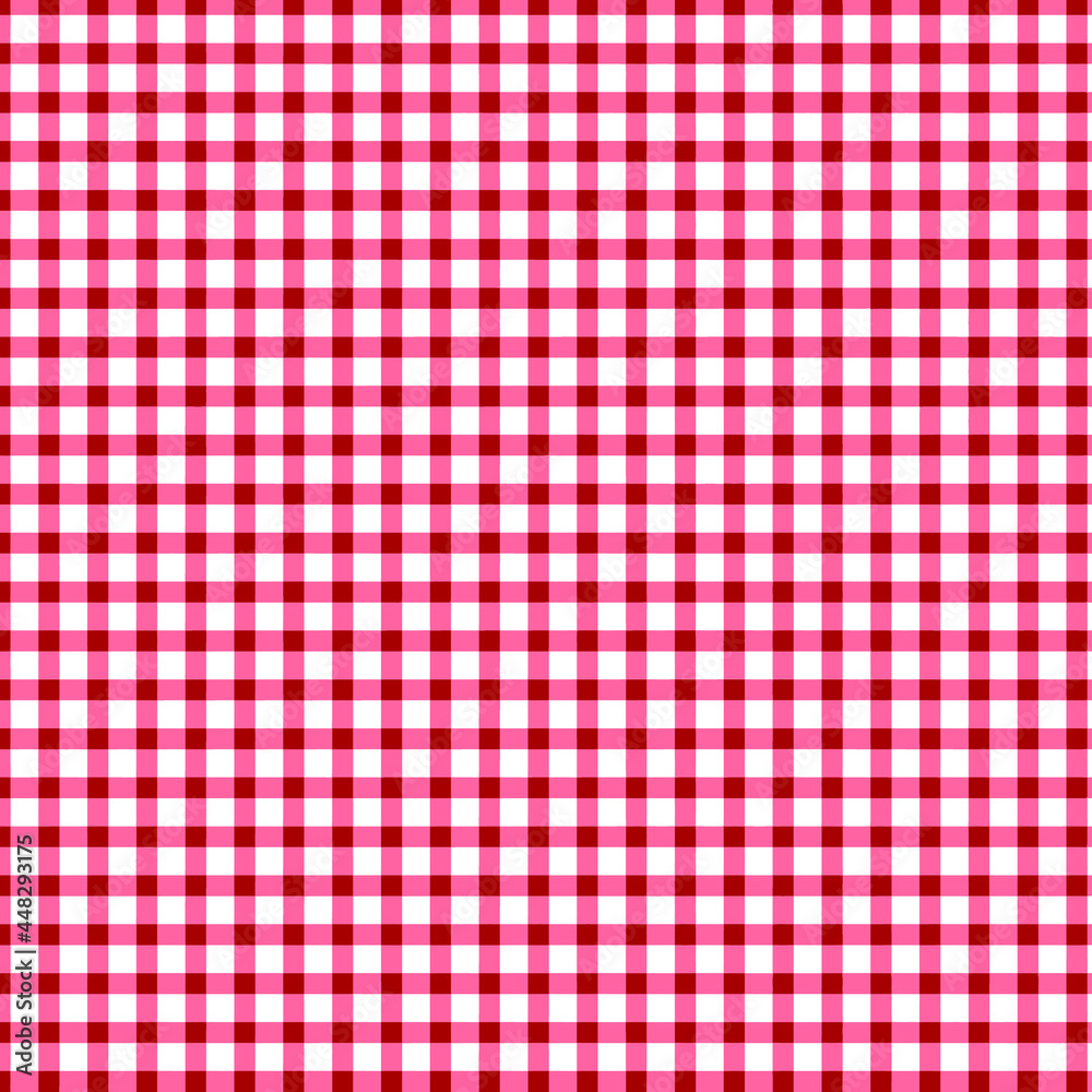Red Gingham Pattern Background. Texture from plaid, tablecloths, clothes and other textile products, vector illustration Red Gingham Pattern Background. Texture from plaid, tablecloths, clothes and other textile products, vector illustration