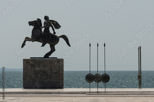 Alexander the Great monument at Thessaloniki, Greece.