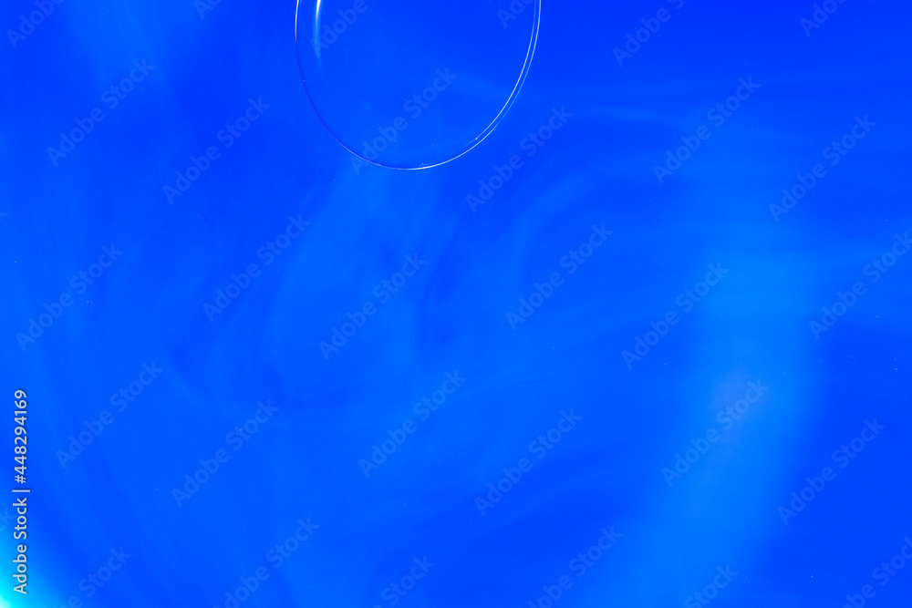 Abstract Macro Photography of a bubble on a blue colour water mixed with blue food color mix. Macro bubble photography. Abstract Macro Photography of a bubble on a blue colour water mixed with blue food color mix. Macro bubble photography.