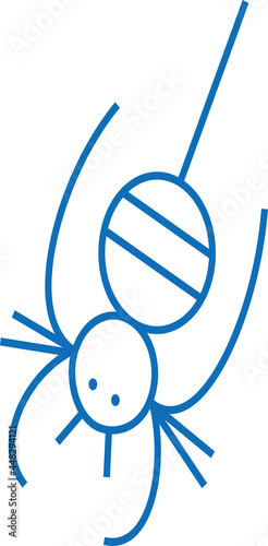 蜘蛛アイコンイラスト