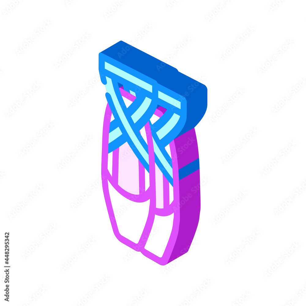 shoes dancer isometric icon vector. shoes dancer sign. isolated symbol illustration shoes dancer isometric icon vector. shoes dancer sign. isolated symbol illustration