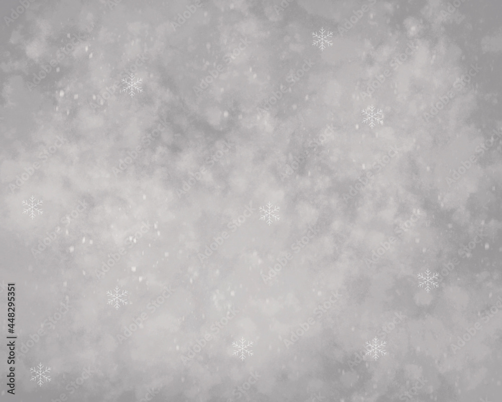 Cloudy grey snowfall abstract background Cloudy grey snowfall abstract background