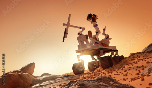 Tableau sur toile Exploring and learning about the planet Mars
