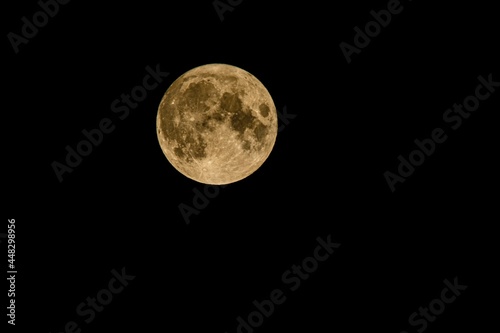 full moon in the night sky