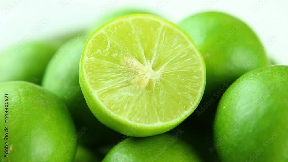 Close up green lemon , in studio Chiangmai Thailand. Close up green lemon , in studio Chiangmai Thailand.