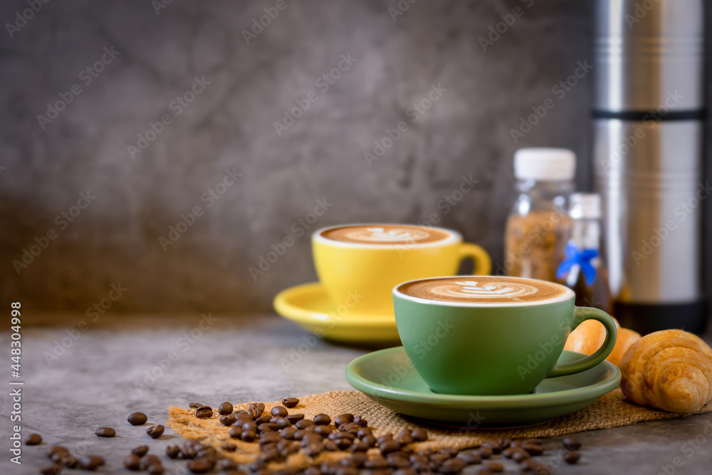 Cappuccino coffee in a beautiful glass on the table favorite cup of coffee concept. Cappuccino coffee in a beautiful glass on the table favorite cup of coffee concept.
