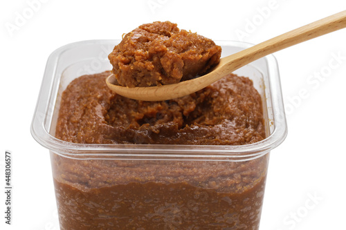 How to make miso soup. Scoop up miso paste