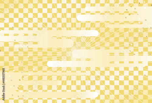 金色の和柄背景