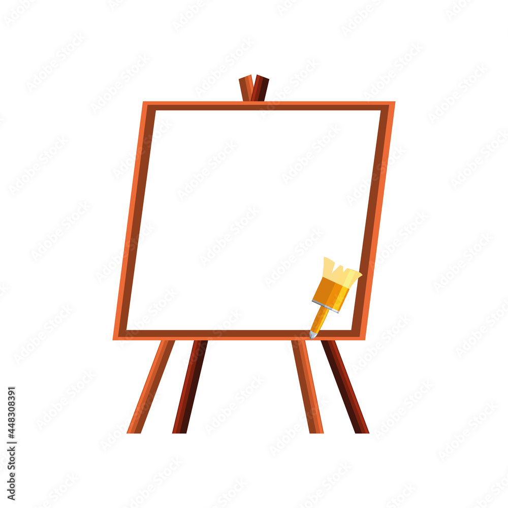 paint brush and canvas paint brush and canvas