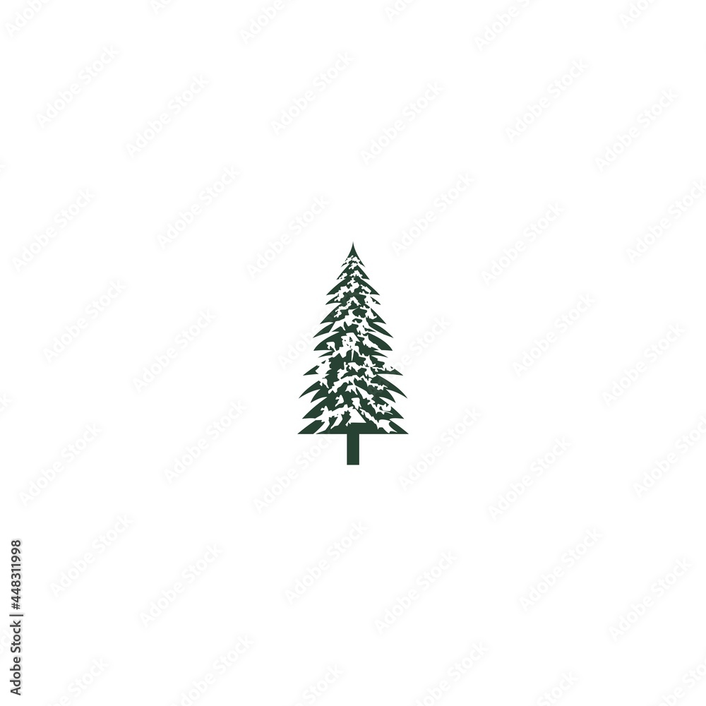 Fototapeta premium tree design concept icon template white background vector illustration