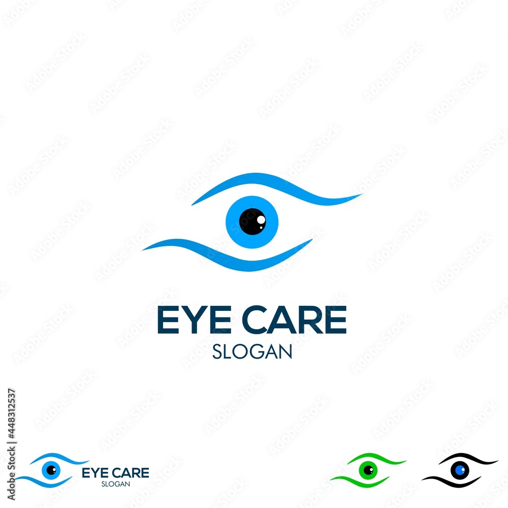 Eye care logo design concept vector, on isolated background,graphic element, template , icon Eye care logo design concept vector, on isolated background,graphic element, template , icon