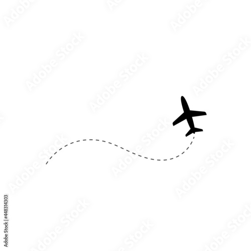 travel by planeplane flying,airplane flight path,travel dash, route finder by GPS, airplane routes,flight path of love,Valentine's Day.vector illustration