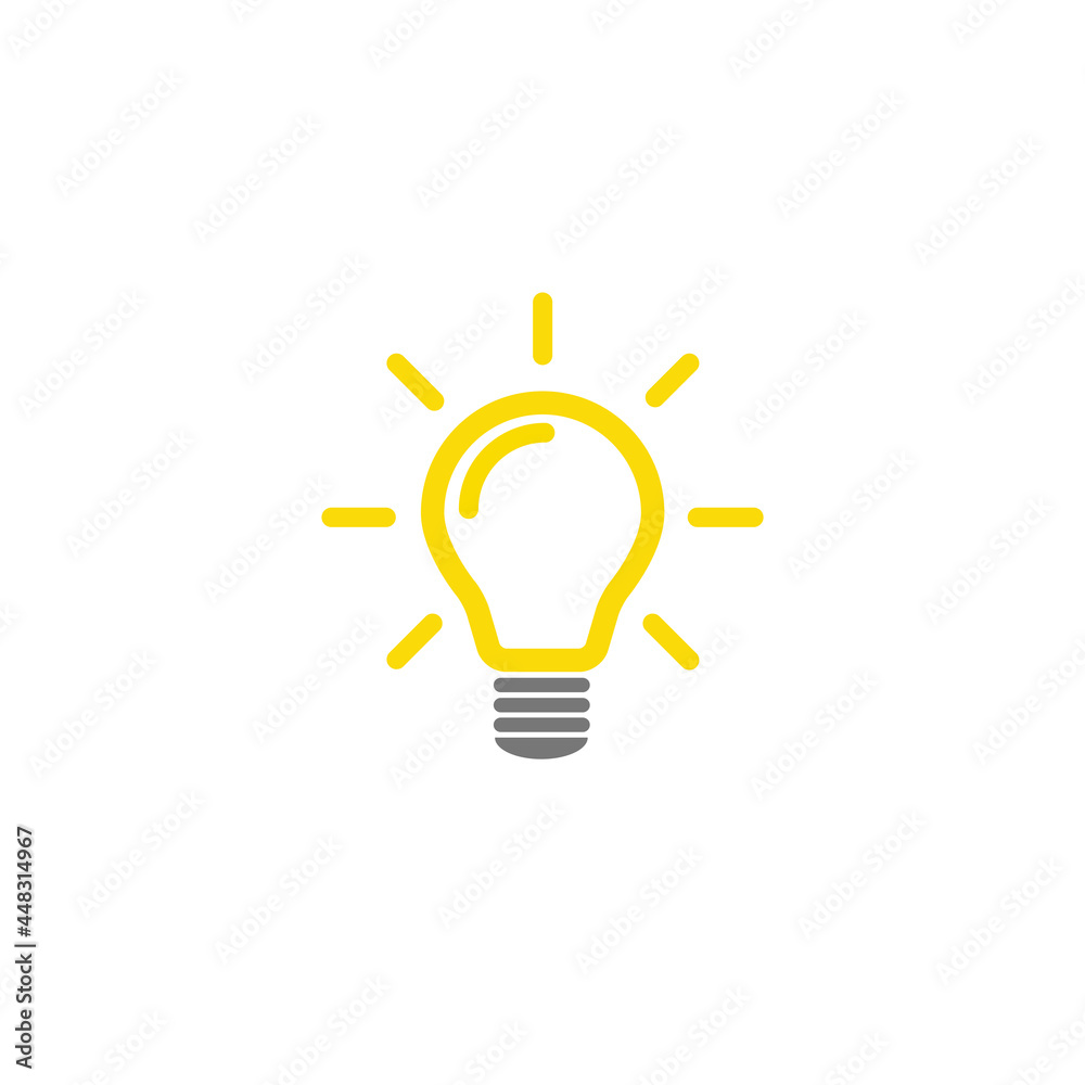 The light bulb is full of ideas And creative thinking, analytical thinking for processing. Light bulb icon vector. ideas symbol illustration. The light bulb is full of ideas And creative thinking, analytical thinking for processing. Light bulb icon vector. ideas symbol illustration.