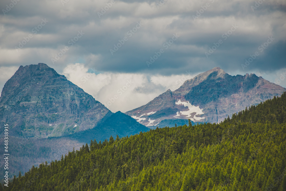glacier mountain scenic view