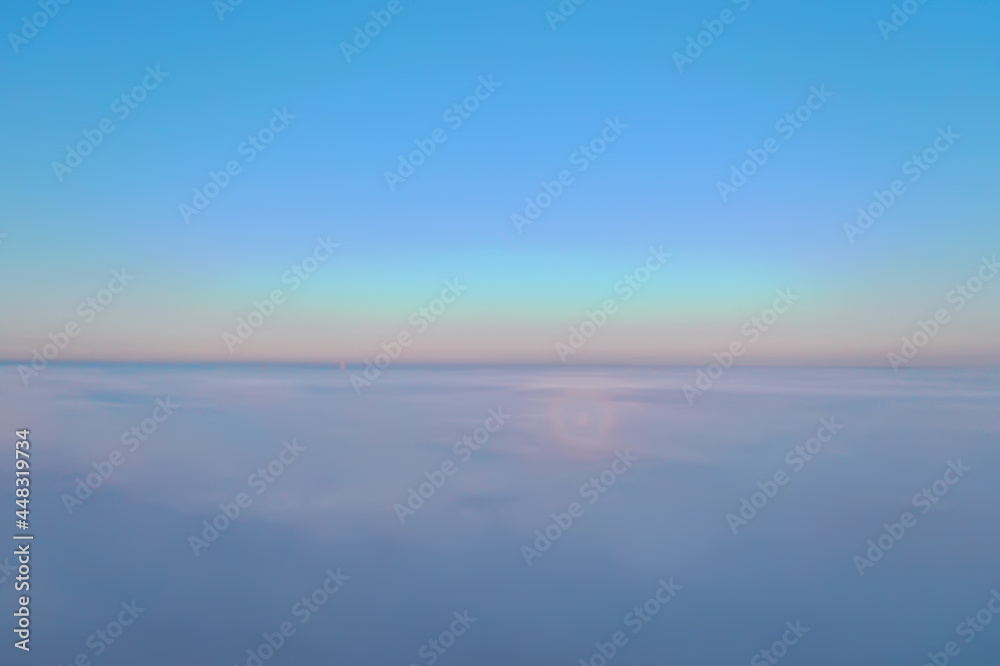Fototapeta premium clouds drone view sunset abstract aerial