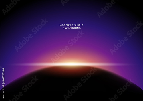 Sun shines from behind a planet
