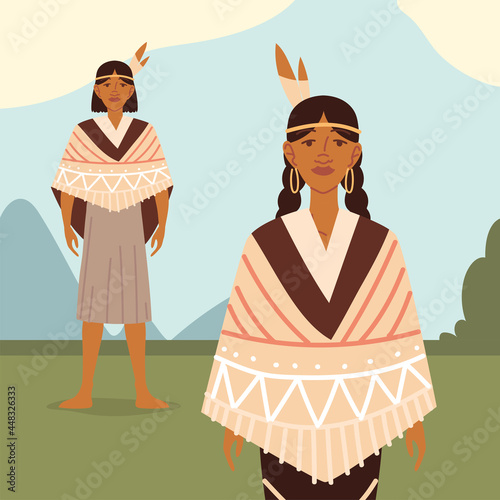 indigenous native couple