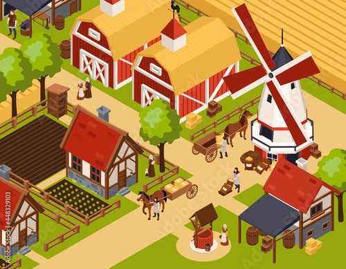 Medieval Rural Architecture Background