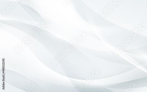 Abstract white, gray wavy with blurred light curved lines banner background. Design for social media banner, poster leaflet, placard, brochure, flyer, web