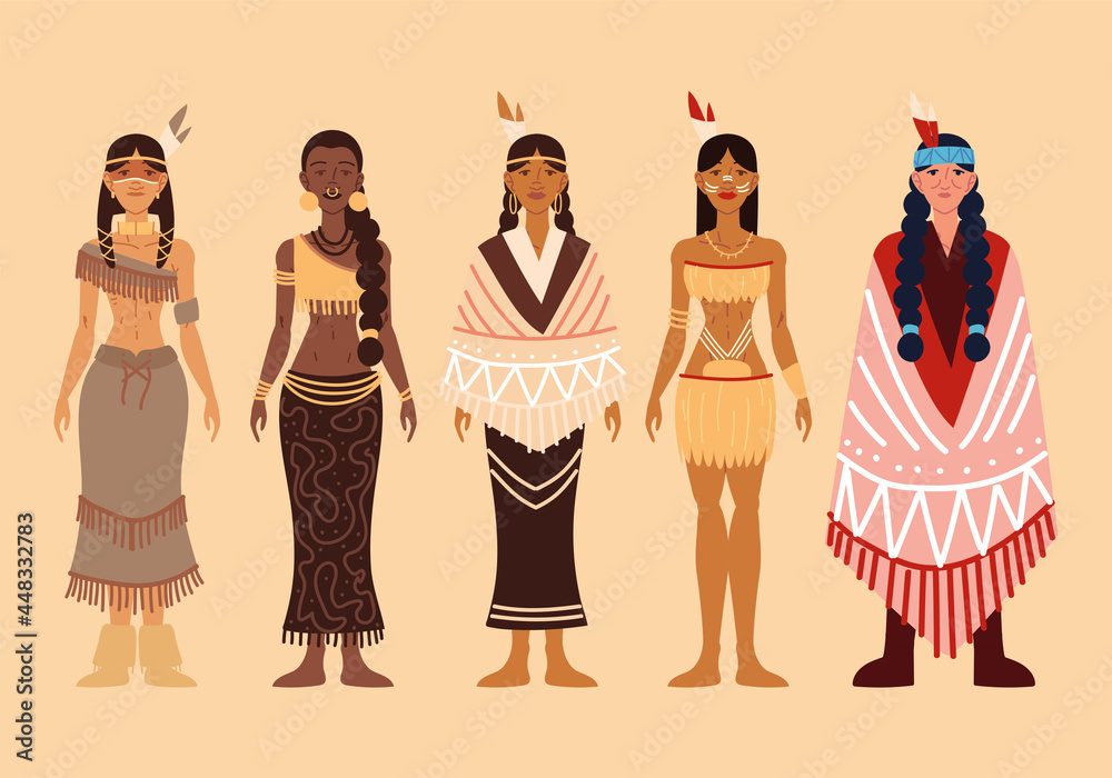 group indigenous female