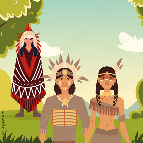 indigenous family people
