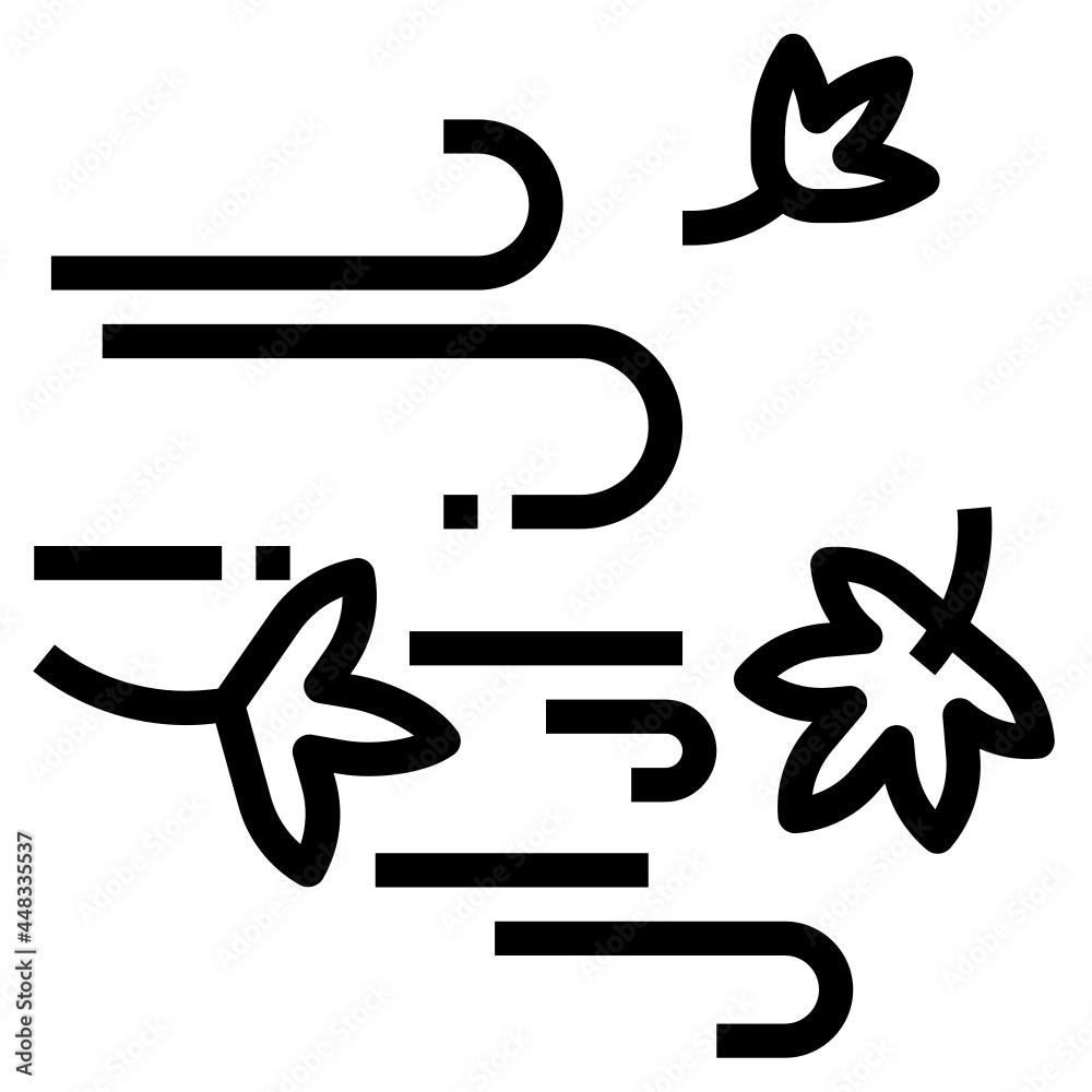 autumn_wind line icon autumn_wind line icon