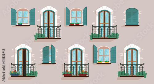 Balcony Windows House