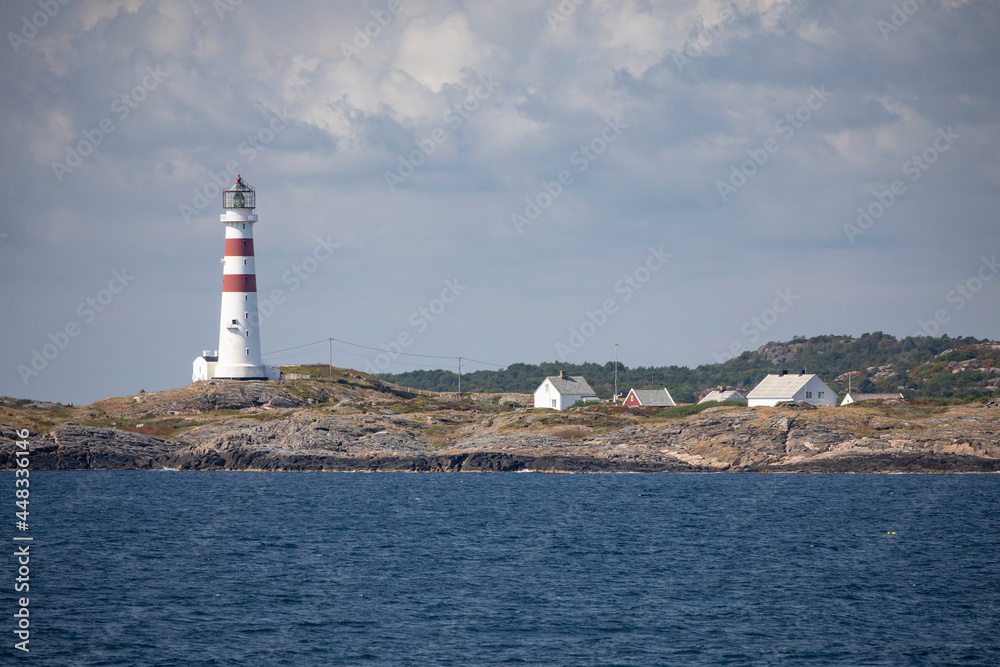 Oksøy Lighthouse at Kristiansand ,Norway,scandinavia,Europe
