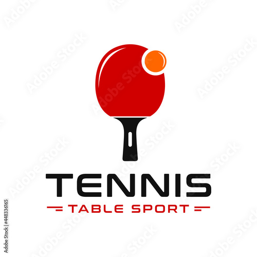 table tennis sports illustration logo