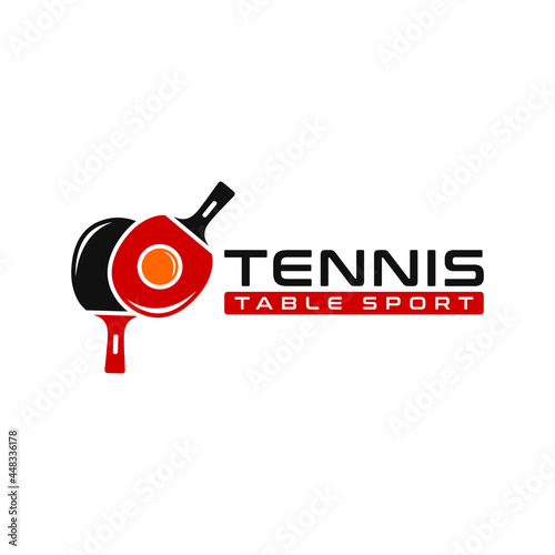 table tennis sports illustration logo