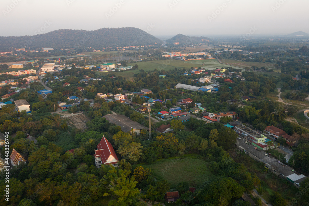 Aerial view of landscape in UTHAI THANI,THAILAND