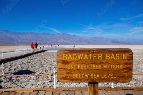 Landscape of Death Valley National Park in California