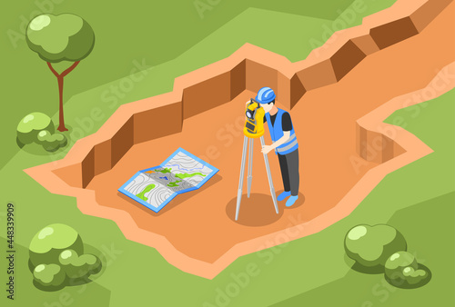 Geodesic Measuring Isometric Composition