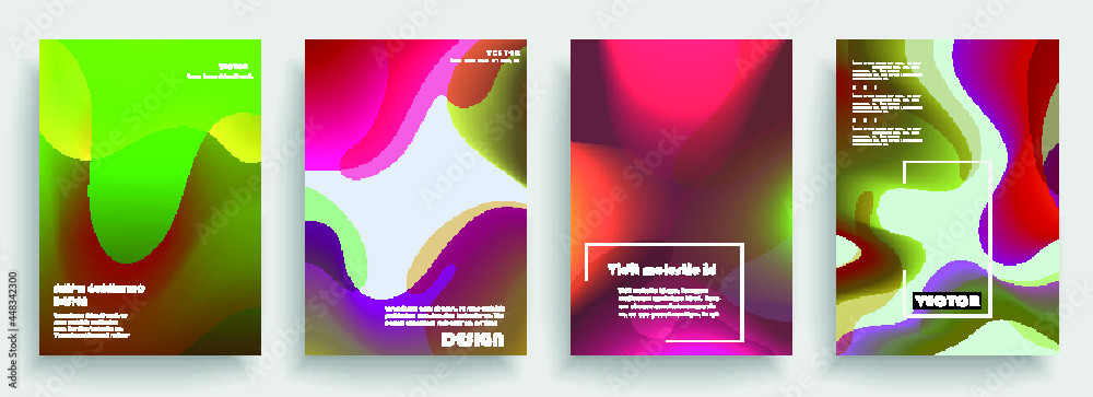 Creative hard paint cover design backgrounds vector. Minimal trendy style organic shapes pattern with copy space for text design for invitation, Party card,Social Highlight Covers and stories page