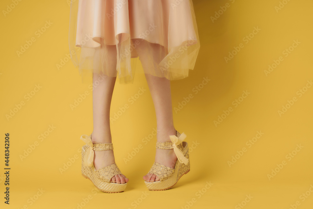female legs in dress shoes summer style posing female legs in dress shoes summer style posing