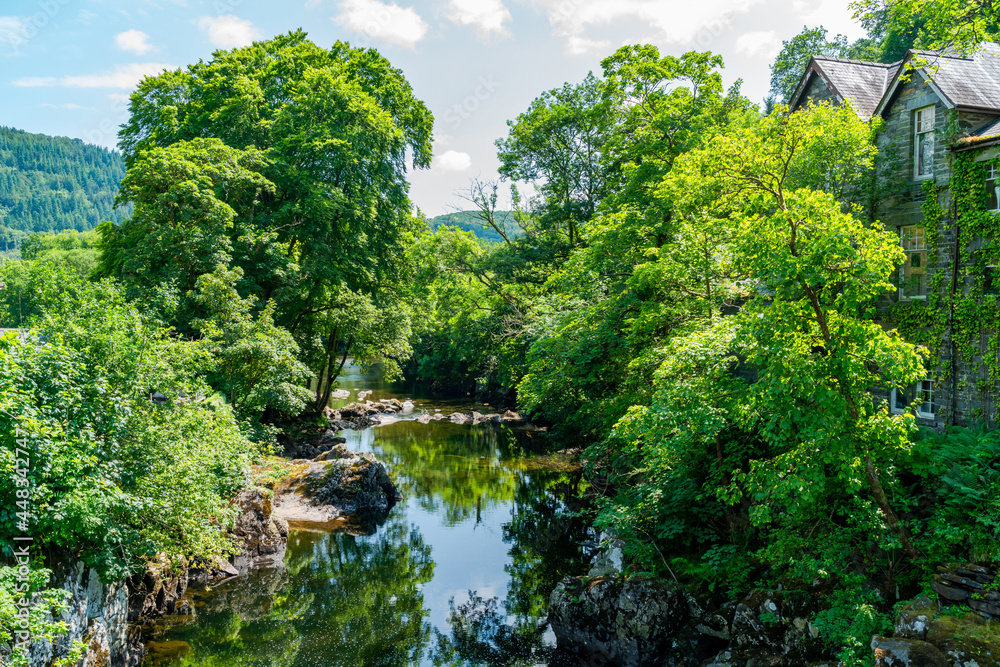 Fototapeta premium River Llugwy in Betws-y-coed