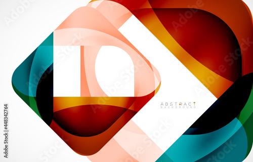 Minimal background. Abstract square shape with round corners created with wavy forms. Vector Illustration For Wallpaper, Banner, Background, Landing Page Free Download Minimal background. Abstract square shape with round corners created with wavy forms. Vector Illustration For Wallpaper, Banner, Background, Landing Page - GFXLoad