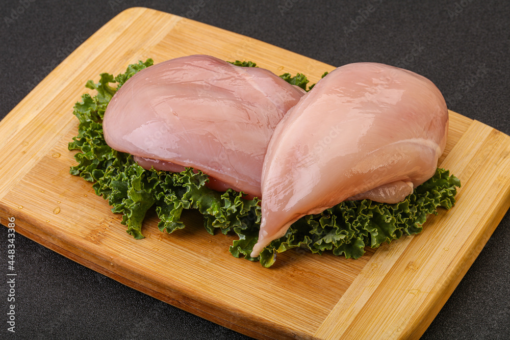 Raw chicken breast for cooking Raw chicken breast for cooking