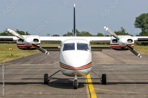 Photos twin-engined general aviation aircraft at airfield