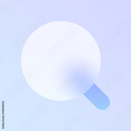 search glass morphism trendy style icon. search transparent glass color icon with blur and purple gradient. for web and ui design, mobile apps and promo business polygraphy