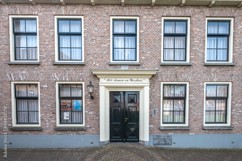 Poor and orphanage (1763) in Zwartsluis, Overijssel Province, The Netherlands Poor and orphanage (1763) in Zwartsluis, Overijssel Province, The Netherlands