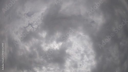 Sky covered with gray clouds - Timelapse video