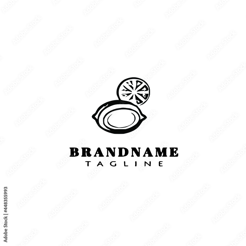 lemon logo icon design template vector